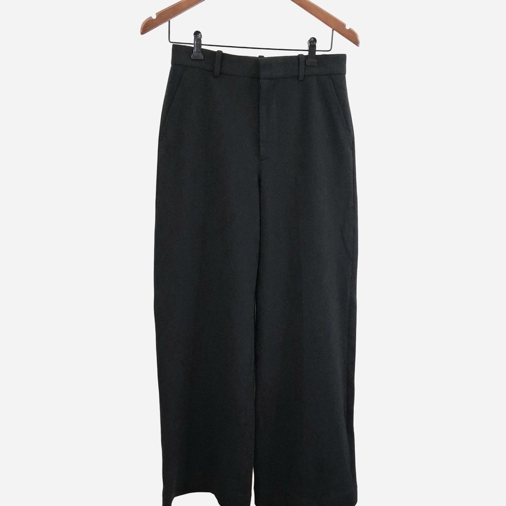 Polo Ralph Lauren High-Rise Wide Leg Trousers Size 6 Black